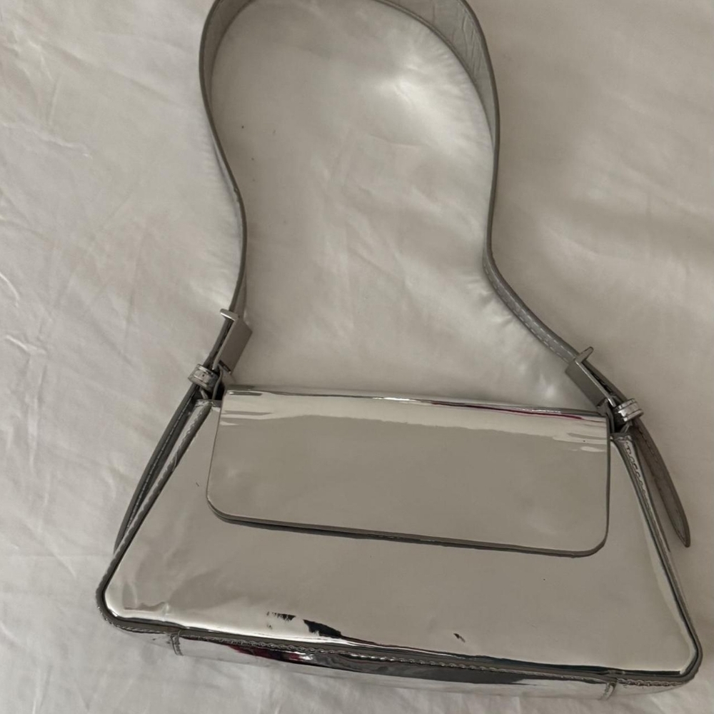 Silver Women's Shoulder Bag